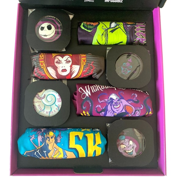 runDisney 2020 Virtual Wine &‎ Dine Half Marathon Weekend Box 4 Medals 4 Shirts - Picture 4 of 16